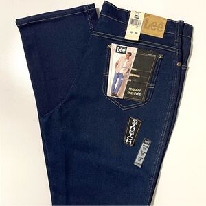 NWT Lee Regular Fit Jeans - Indigo Stretch & Straight Leg - Size 40 | 36